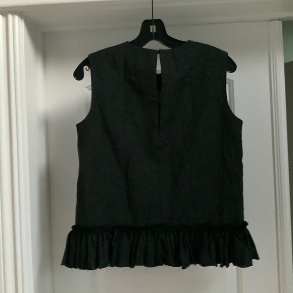 COS Gray Frill Ruffle Hem Top - Picture 4 of 5